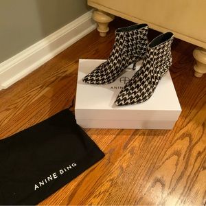 Anine Bing Houndstooth Booties